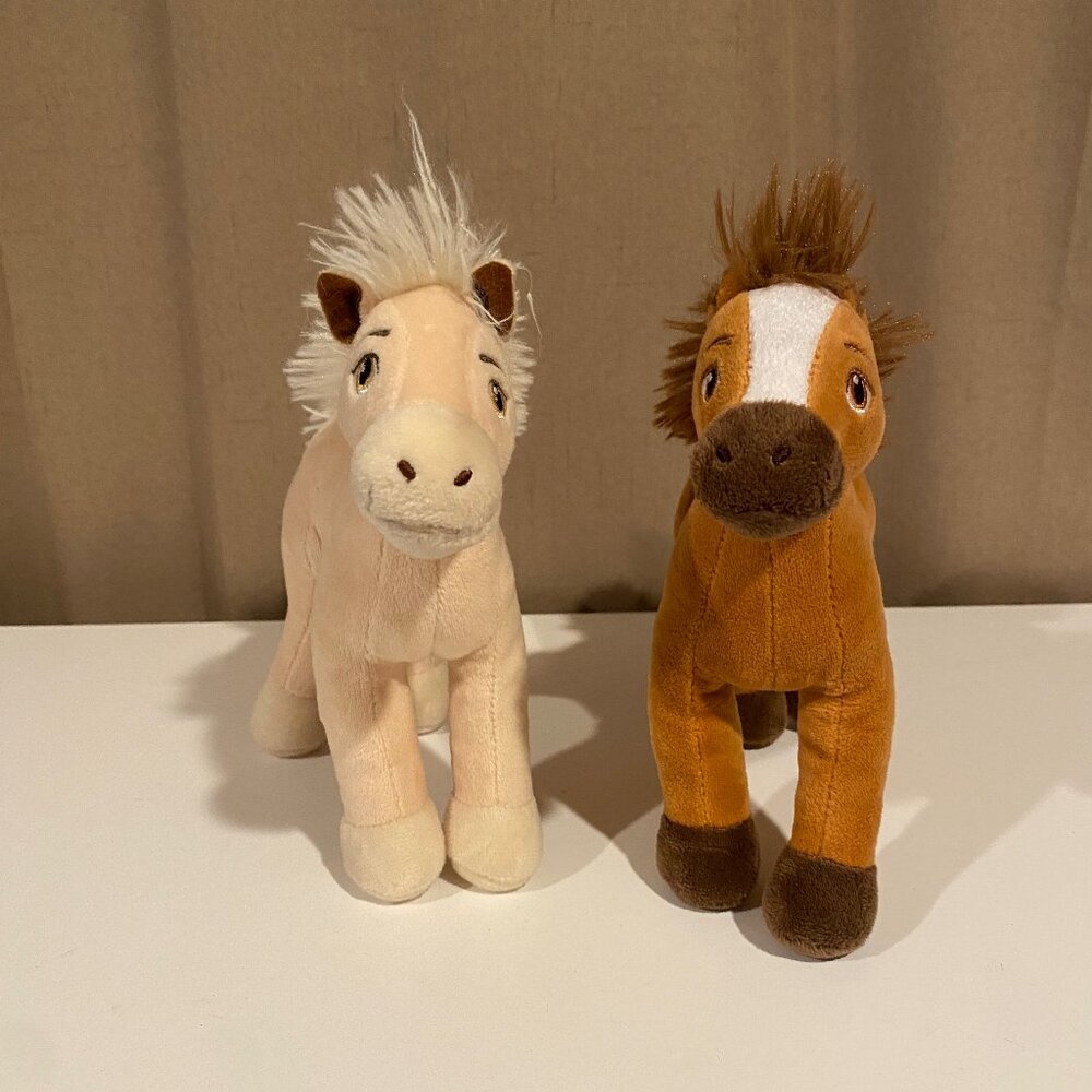 Spirit Riding Free Plush 8" Horse‎ Set of 2 Lucky and Spirit DreamWorks